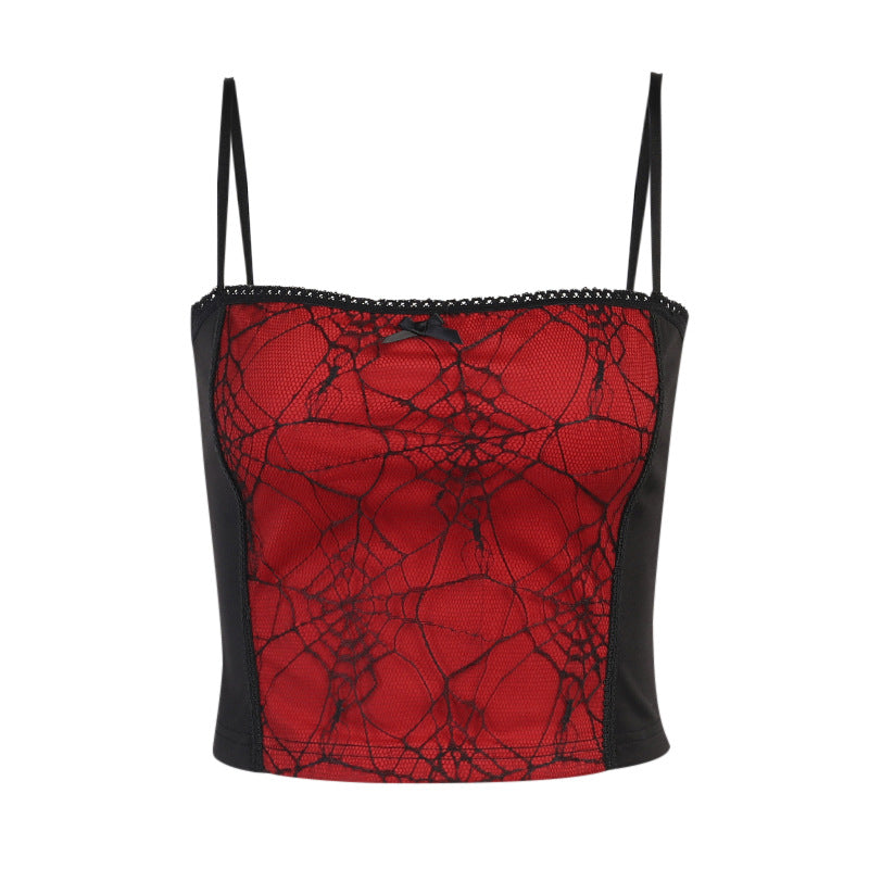 Spider webTank Tops Kawaii Tank Tops Gothic Tank Tops Punk Tank Tops Dark Tops Street Tank Tops aesthetic Tank Tops y2k Tops